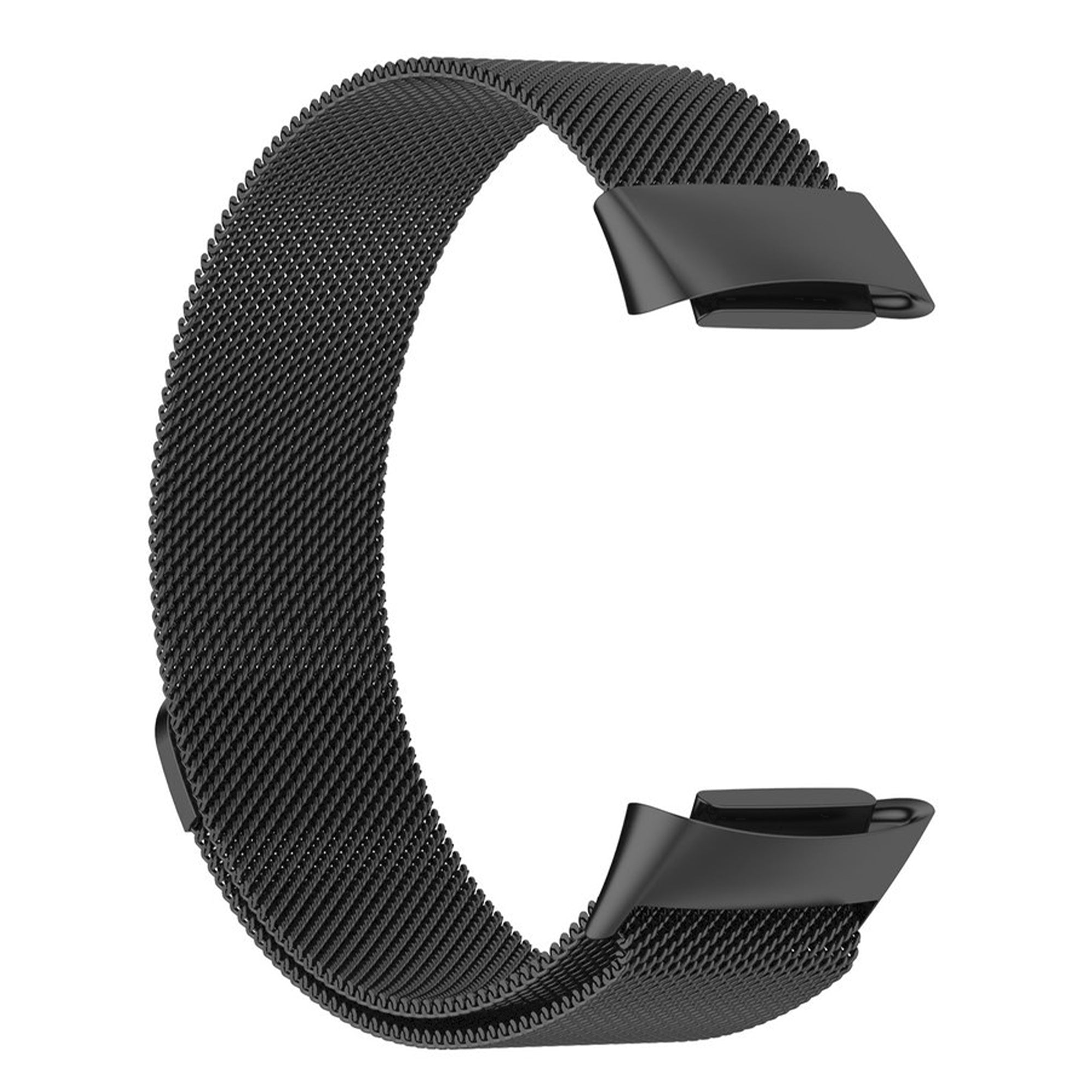 Fitbit Charge 5/6 Milanese-Band – Schwarz