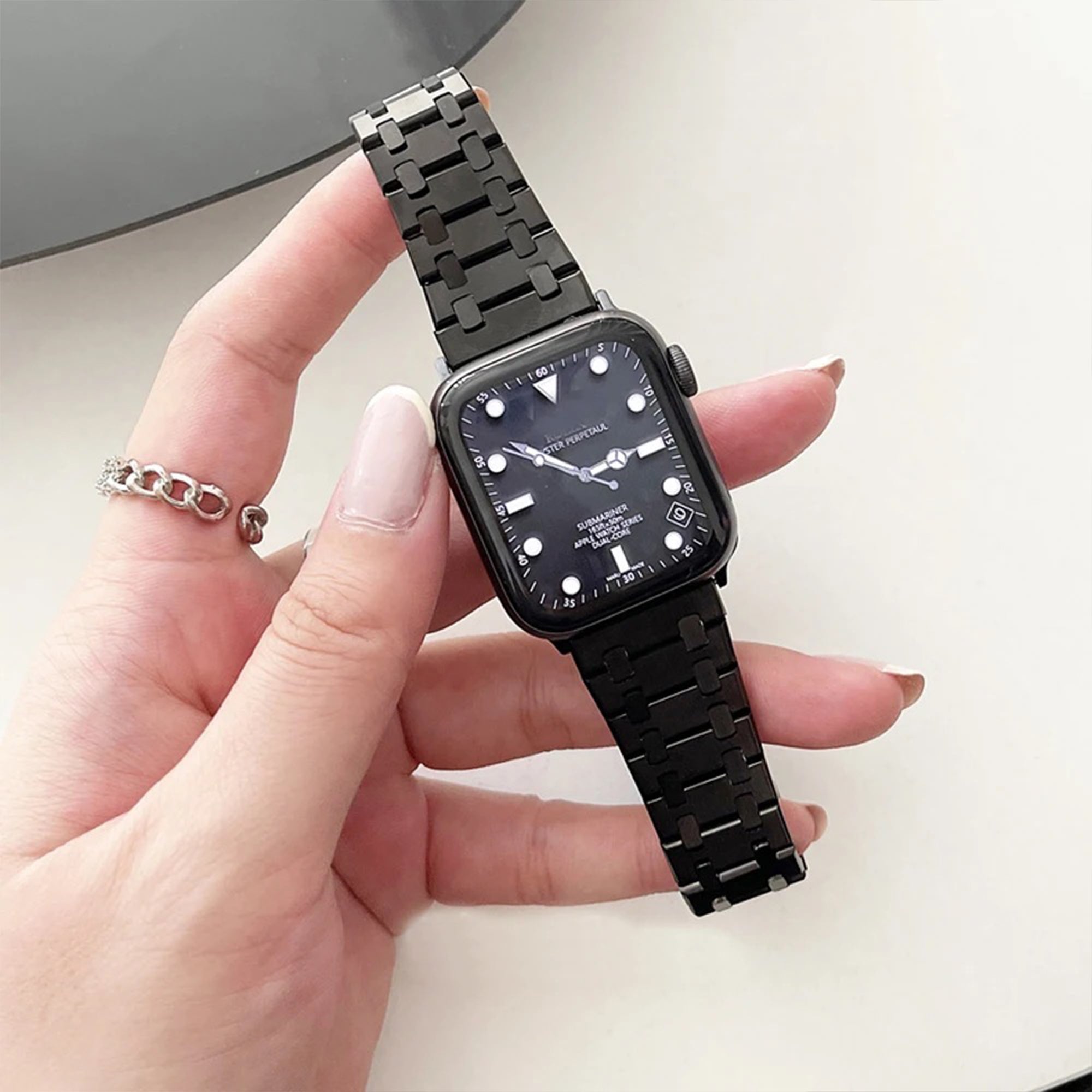 Apple Watch AP inspired band - zwart