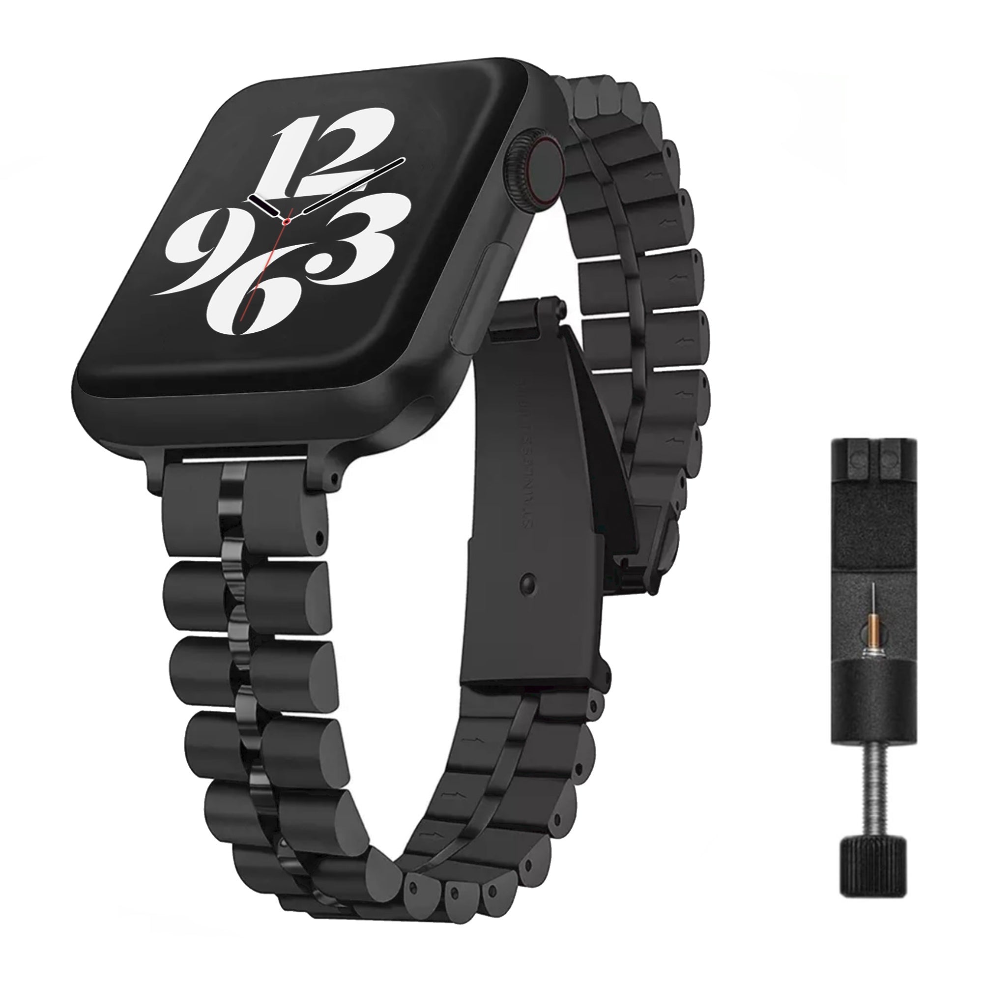 Apple Watch steel jubilee strap slim - black