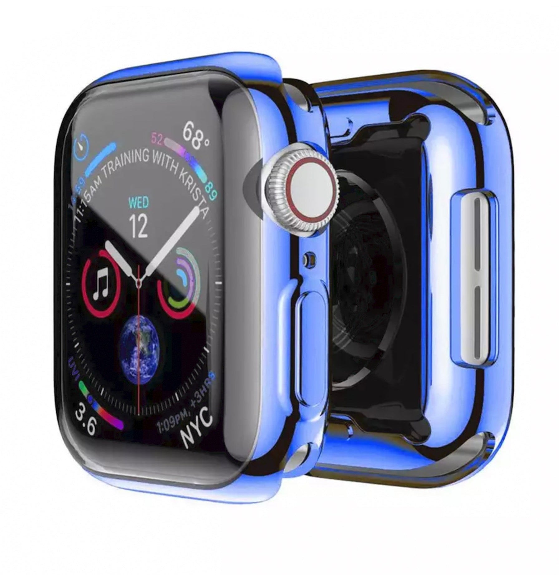 Apple Watch siliconen hoesje - blauw