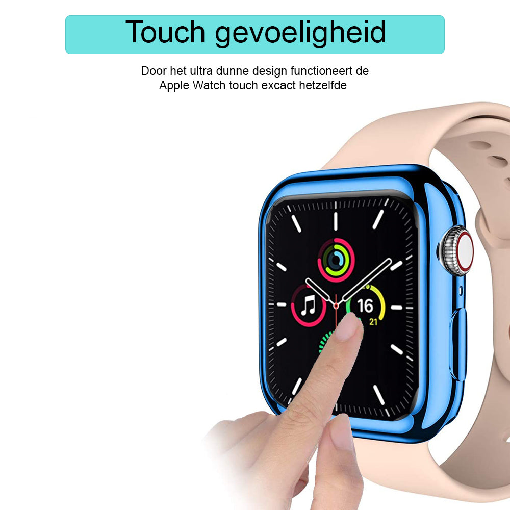 Apple Watch siliconen hoesje - blauw