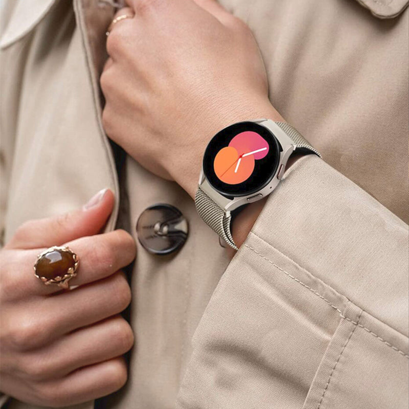 Samsung Galaxy Watch milanese band voor watch 5 pro/5/4/ 4 classic - champagne