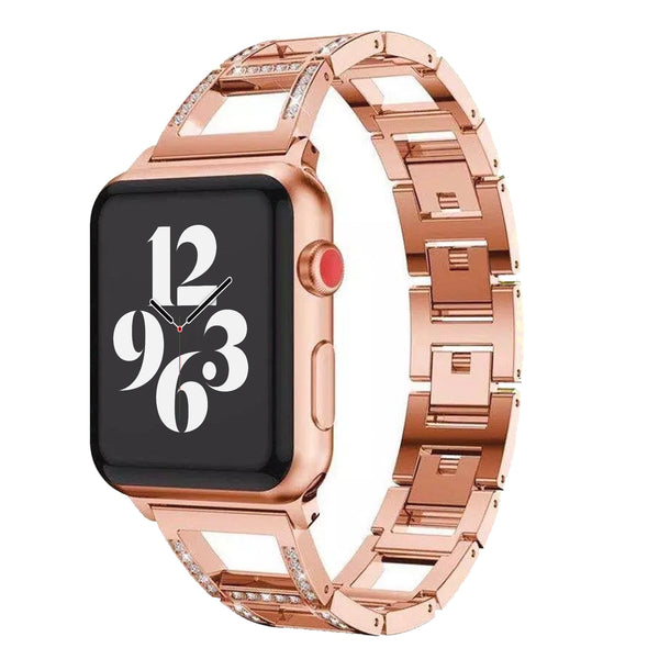 Apple Watch diamond open schakel bandje - rosé