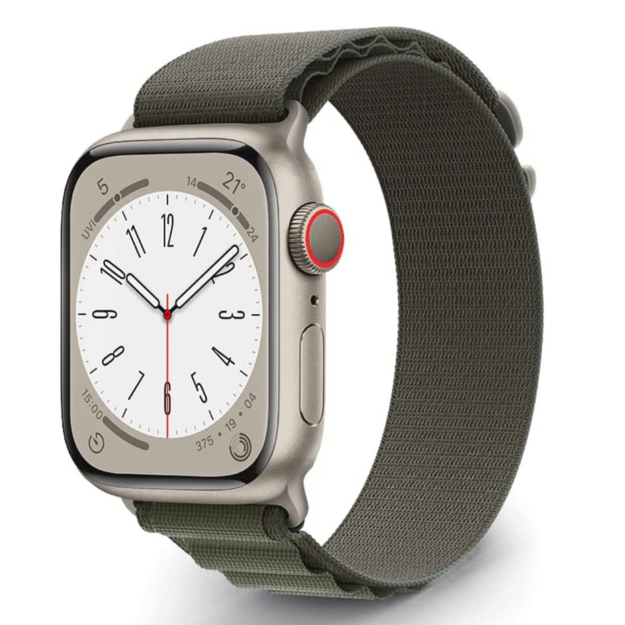 Apple Watch Nylon-Alpenarmband – grün