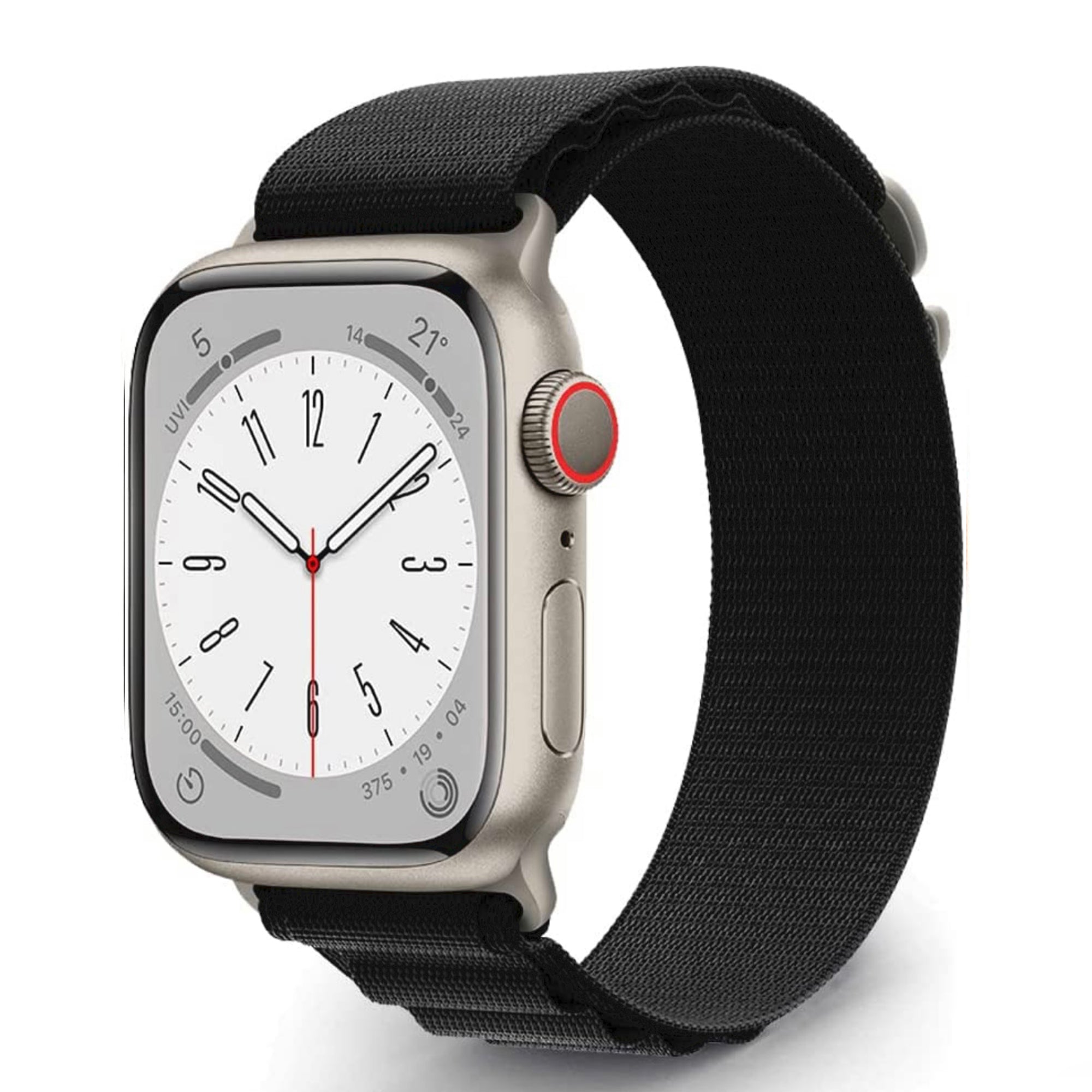 Apple Watch nylon alpine strap - black