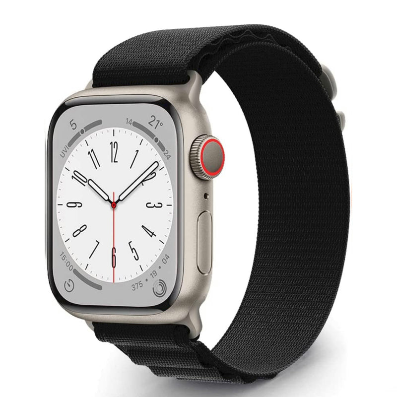 Apple Watch nylon alpine band - zwart