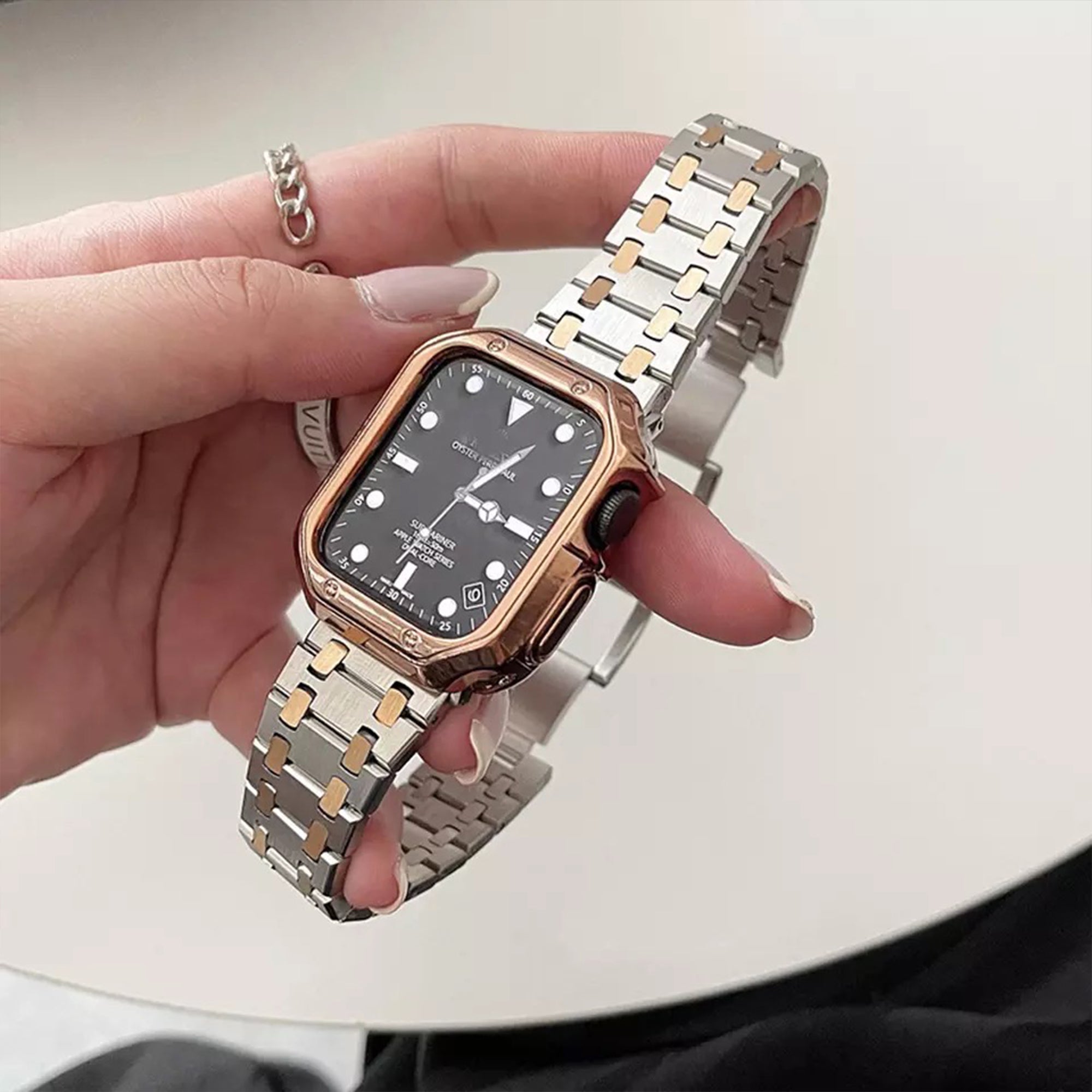 Apple Watch AP inspired band - zilver goud