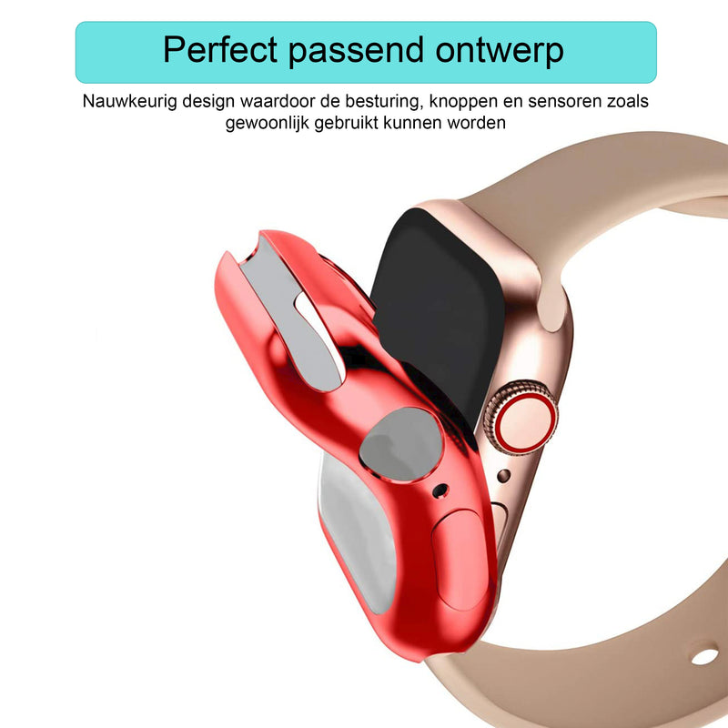 Apple Watch siliconen hoesje - rood