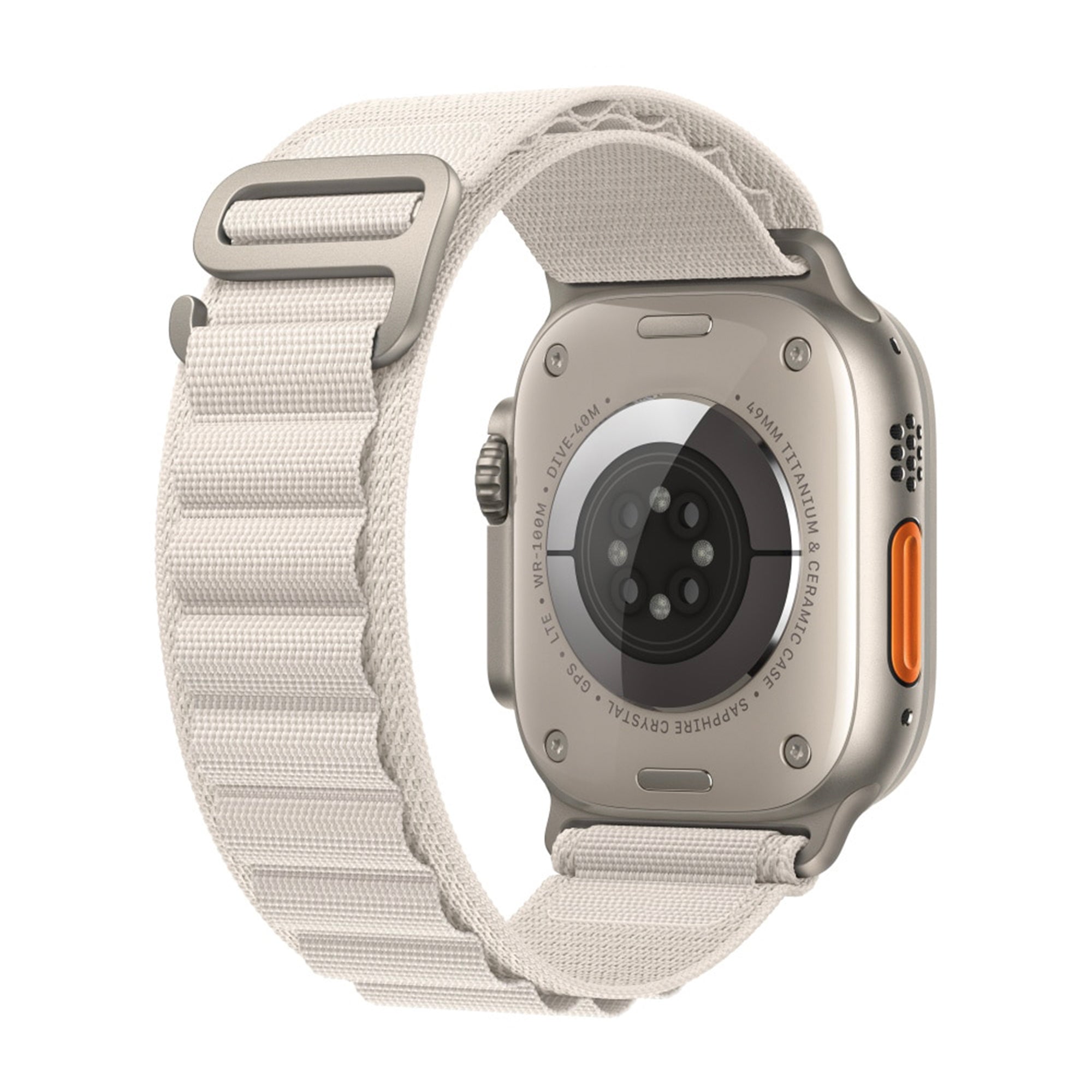 Apple Watch Nylon-Alpenarmband – Sternenlicht