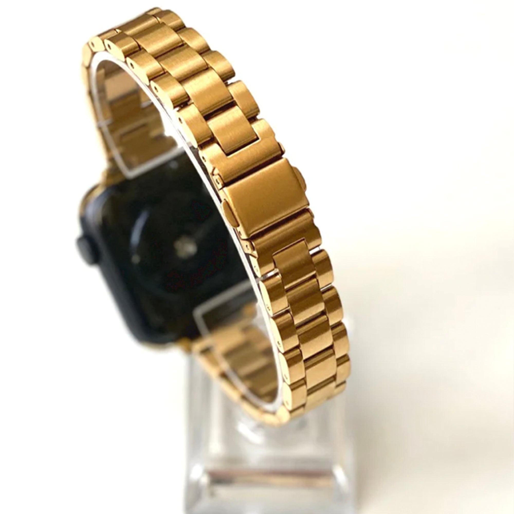Apple Watch Stahlgliederarmband schlank – Gold 