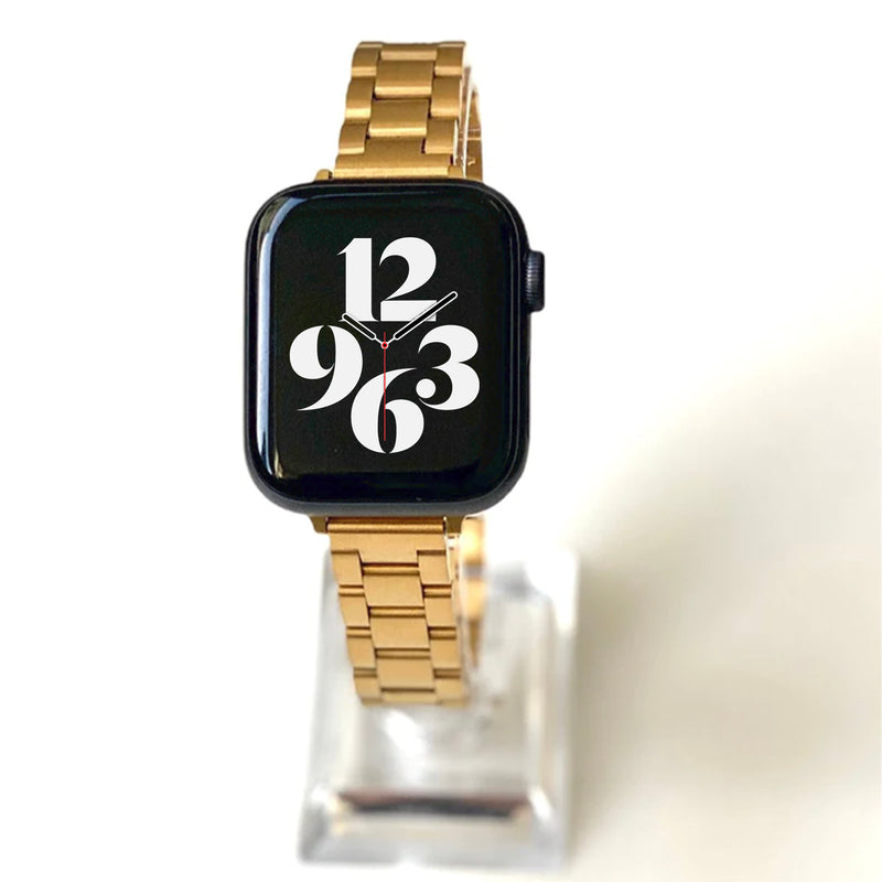 Apple Watch stalen schakelband slim - goud