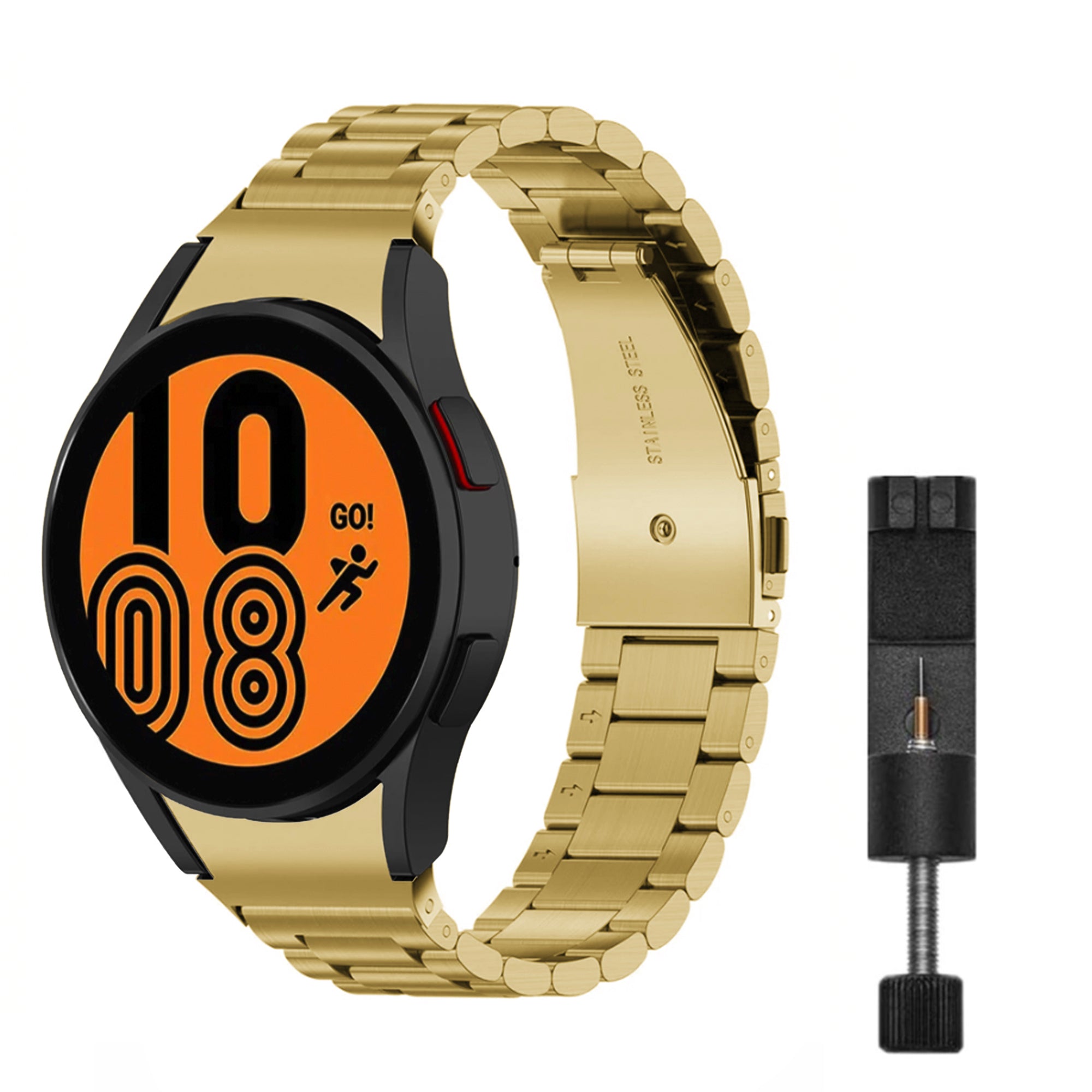 Samsung Galaxy Watch Gliederarmband für Uhr 4/5/5pro – Gold