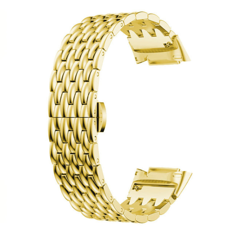 Fitbit charge 5 draken bandje - goud