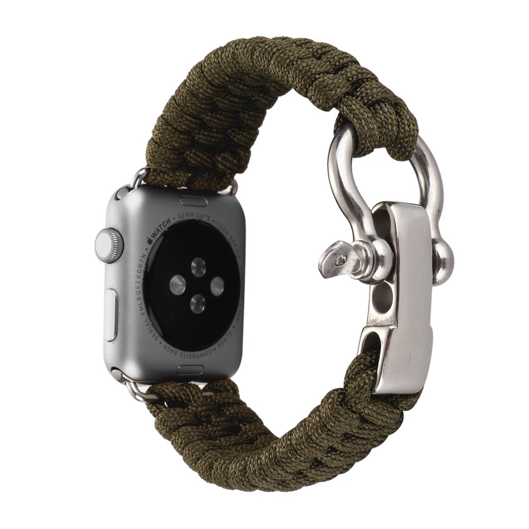 Apple Watch survival rope band - army green