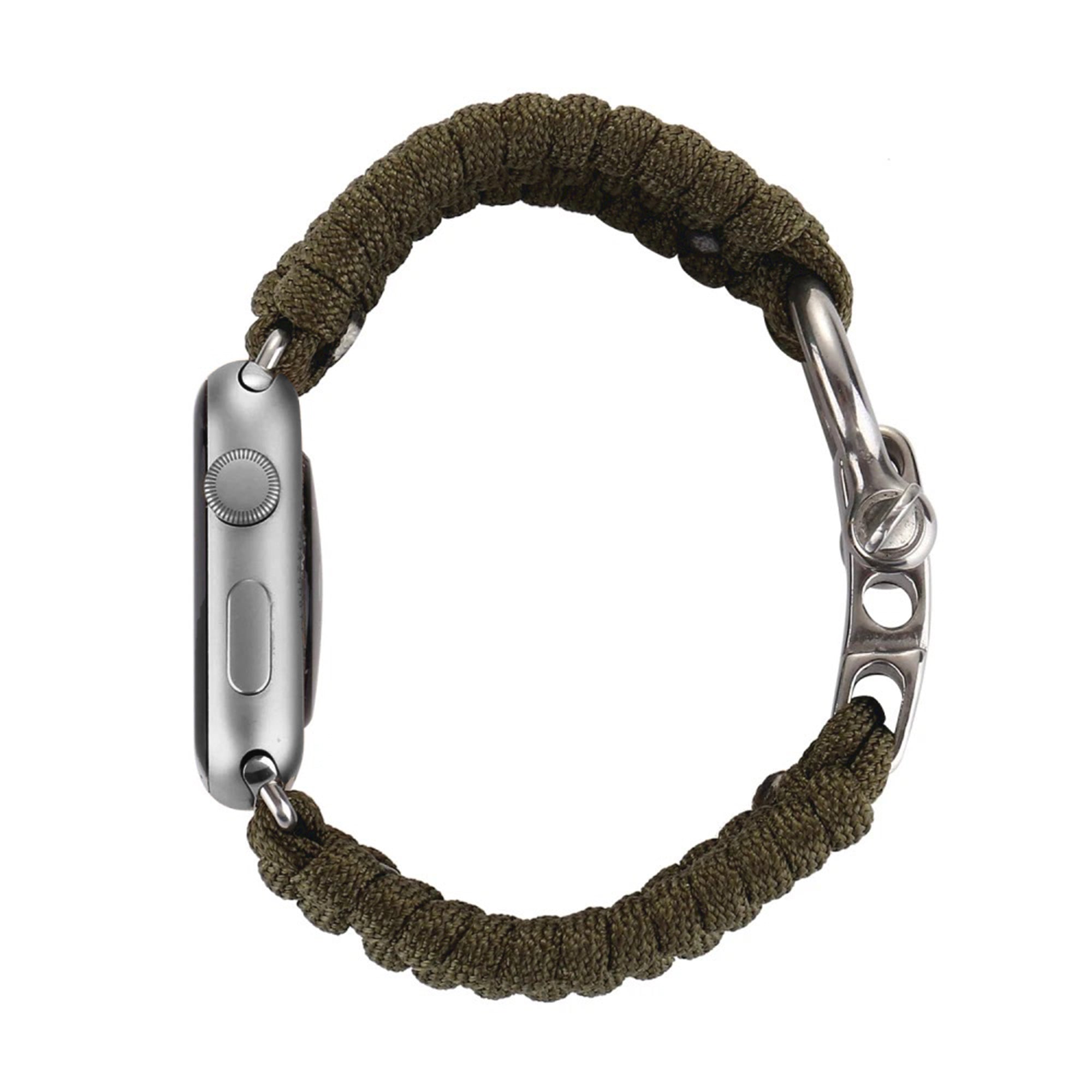 Apple Watch survival rope band - army green