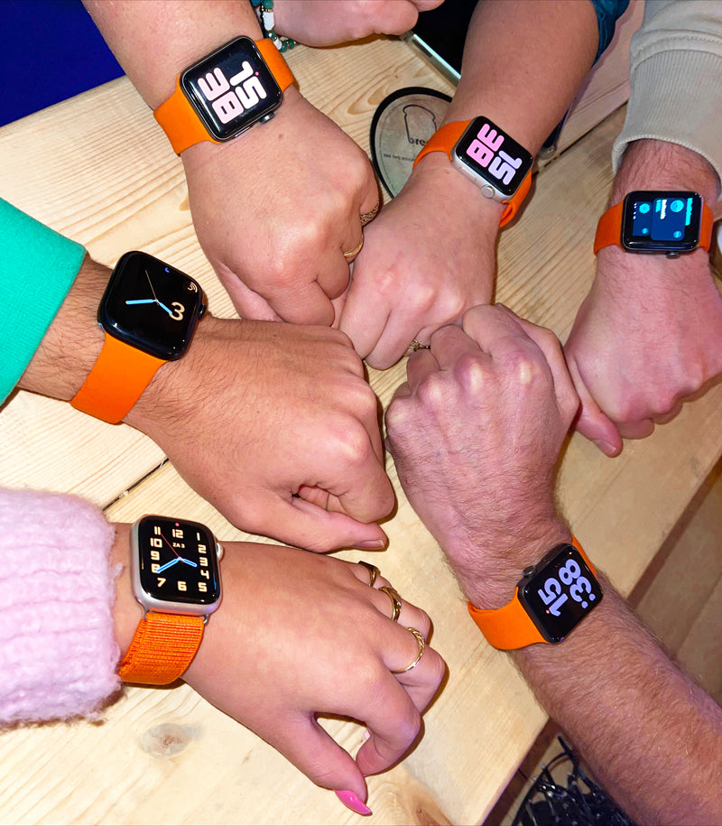 Apple watch bandje online oranje