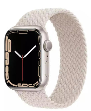 Apple Watch gevlochten solo loop - Zwart rood