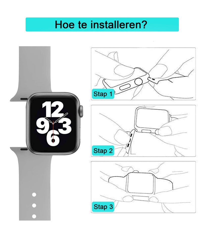 Apple Watch sport band - donker groen