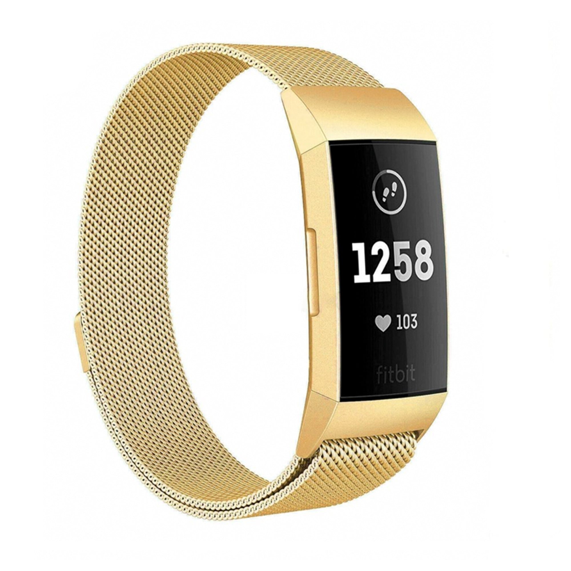 Fitbit charge 3/4 milanese band - gold