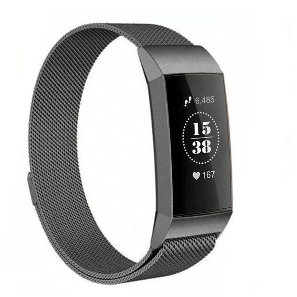 Fitbit charge 3/4 milanese band - space grey