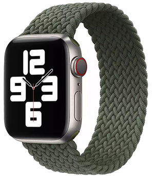 Apple Watch gevlochten solo loop - zwart wit
