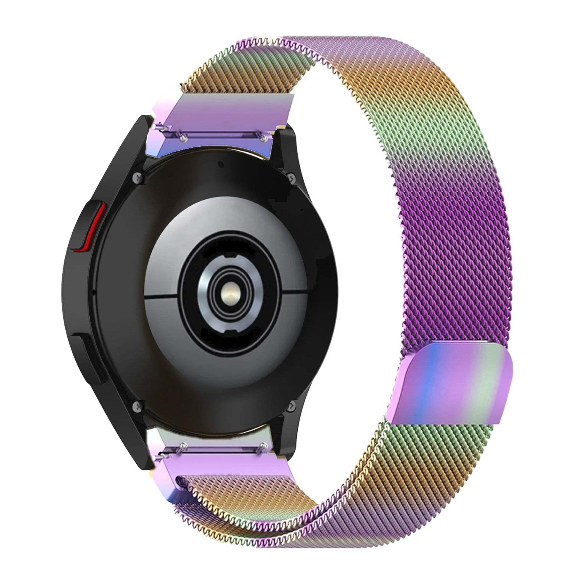 Samsung Galaxy Watch Milanaise-Armband für Uhr 4/5/5pro – Regenbogen