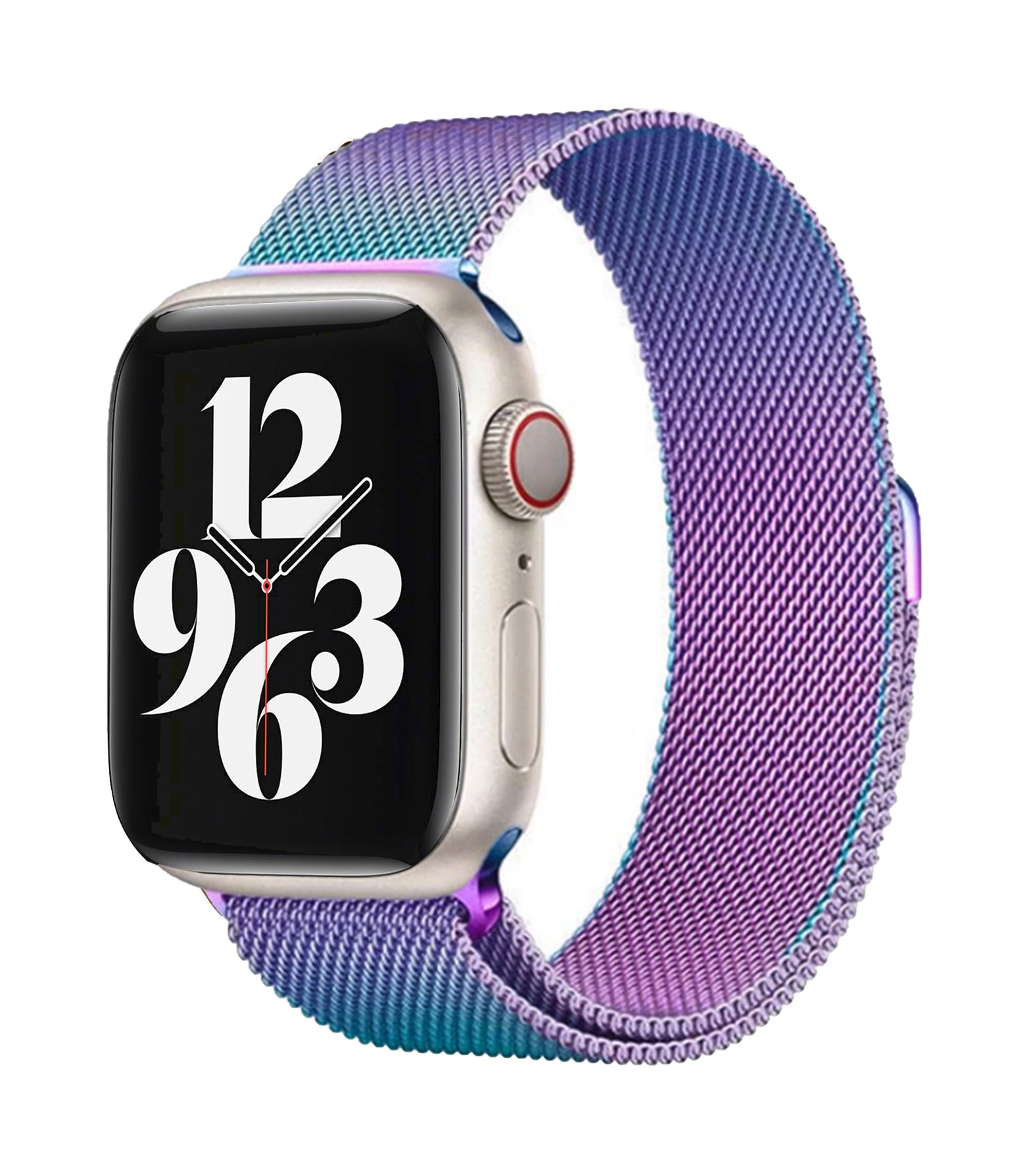 Apple Watch Milanaise-Armband – Regenbogen