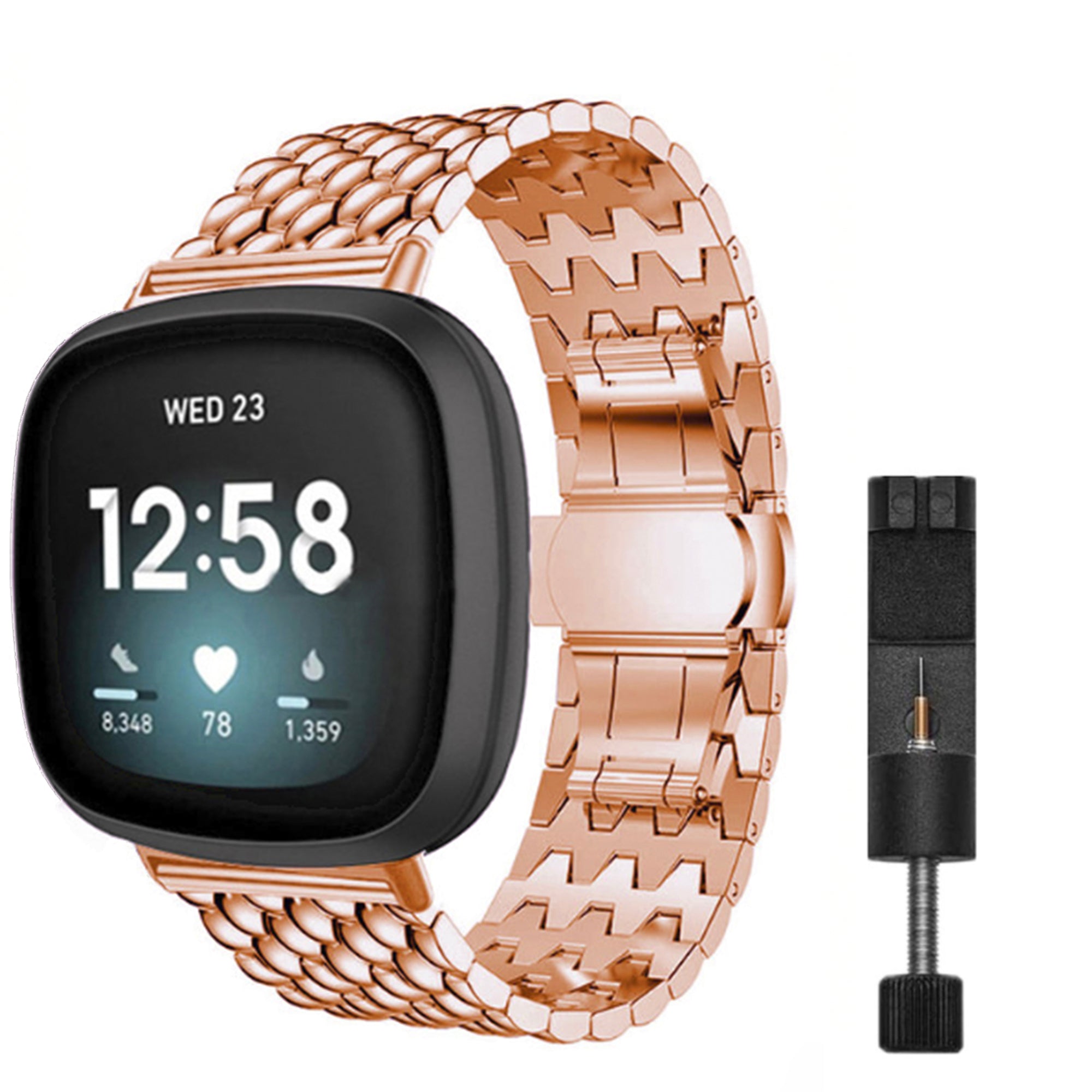 Fitbit Versa 3 / 4 / Sense draken band - rosé