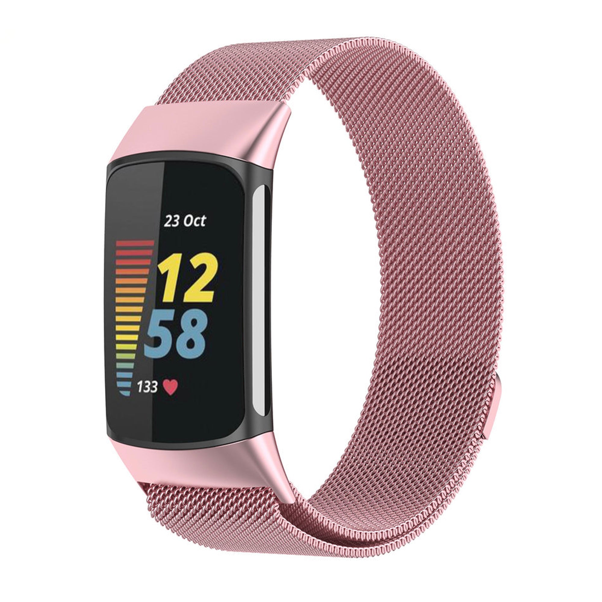 Fitbit Charge 5/6 Milanese-Band – Rosa