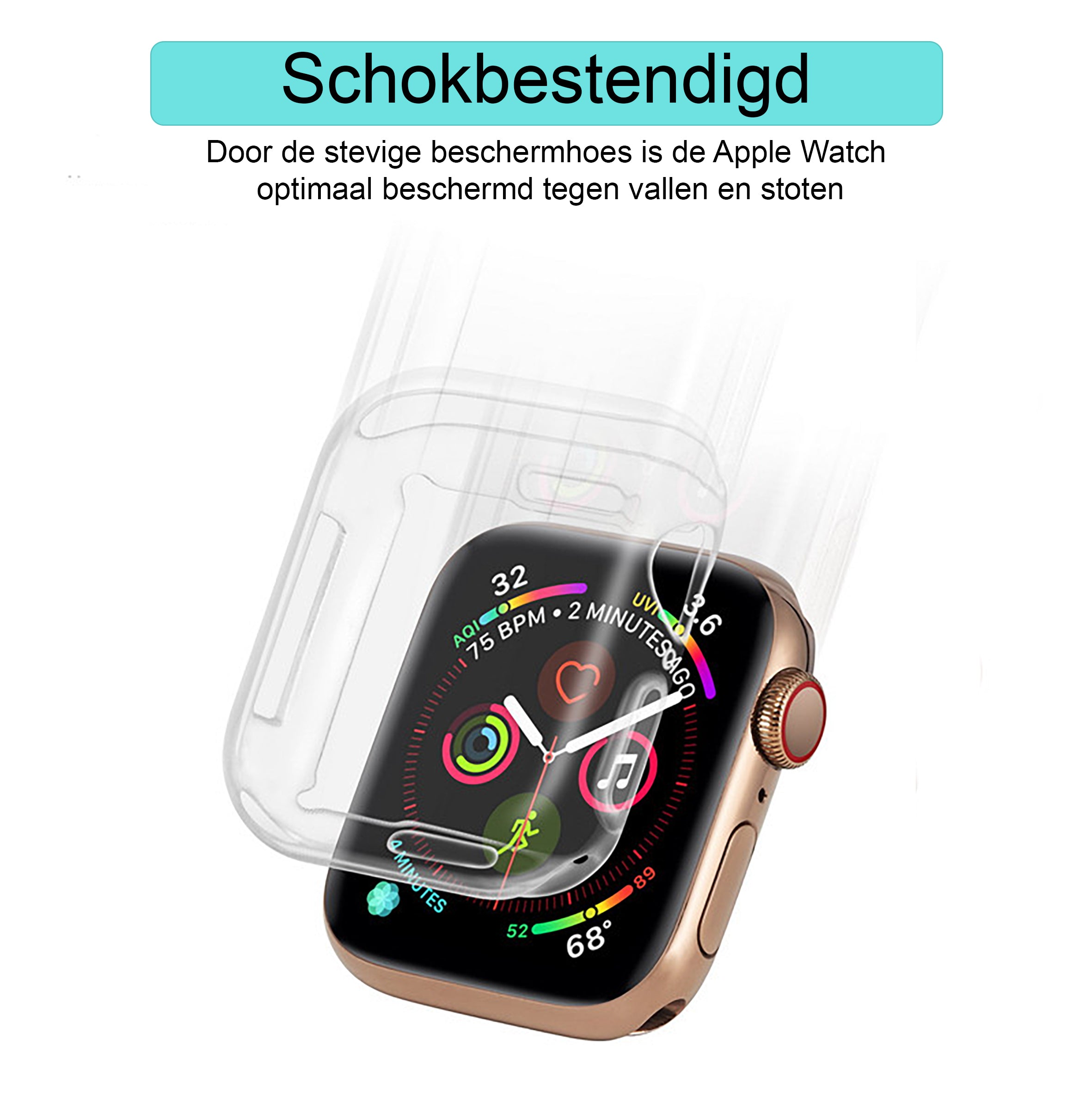 Apple Watch siliconen case - transparant