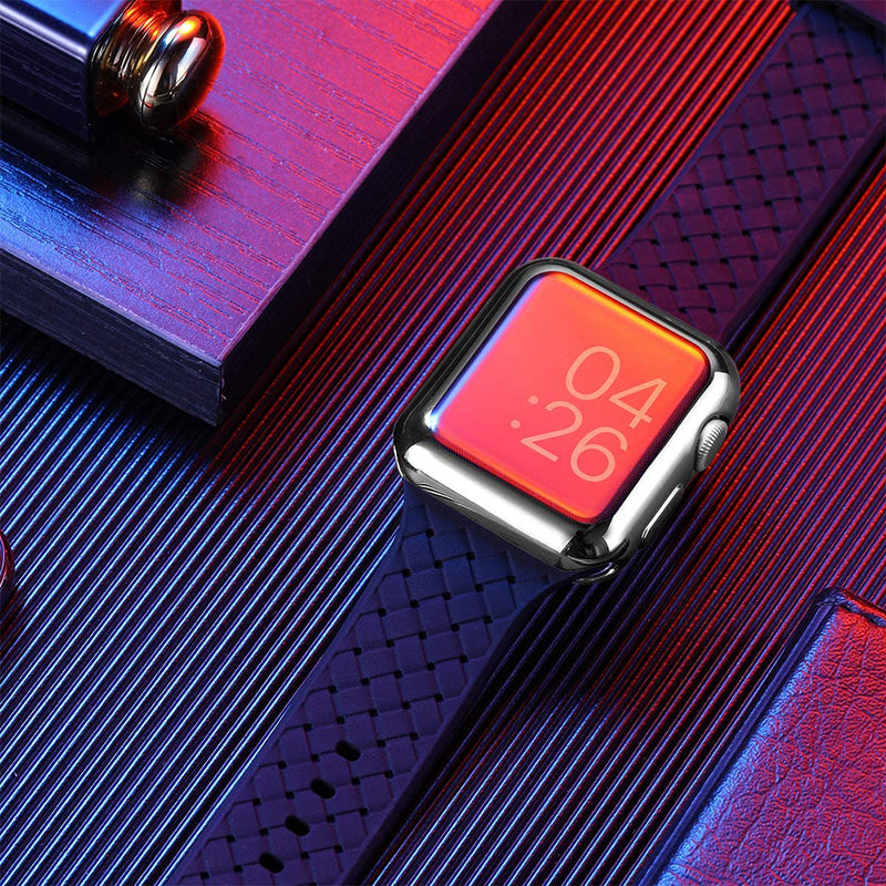 Apple Watch siliconen hoesje - zilver