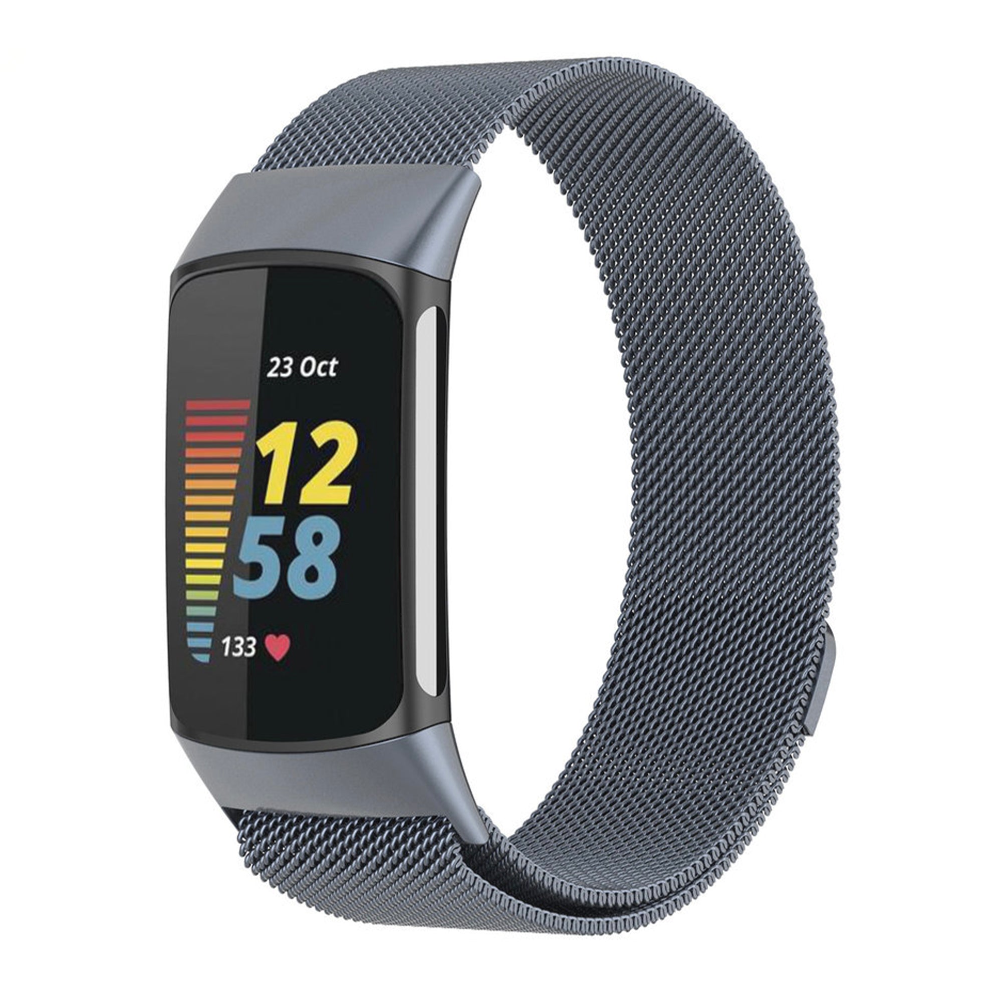 Fitbit charge 5/6 milanese band - space grey