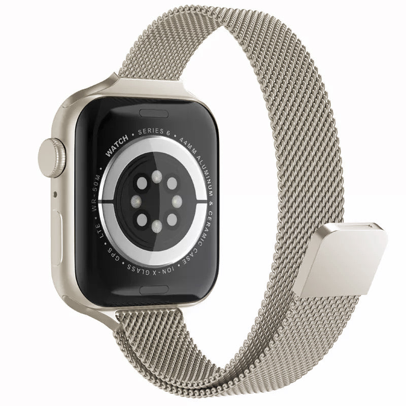 Apple Watch Milanese Slim Band - Starlight