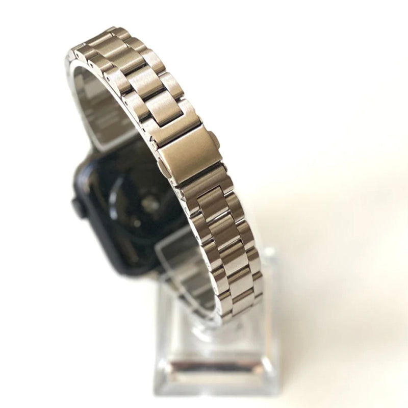 Apple Watch stalen schakelband slim - zilver