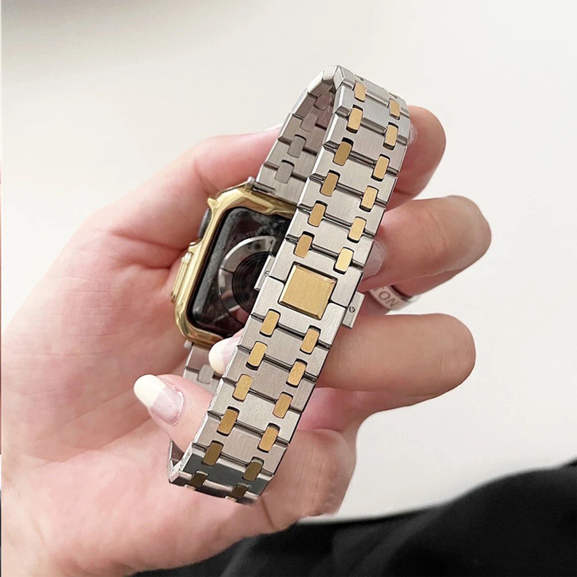 Apple Watch AP inspired band - zilver goud