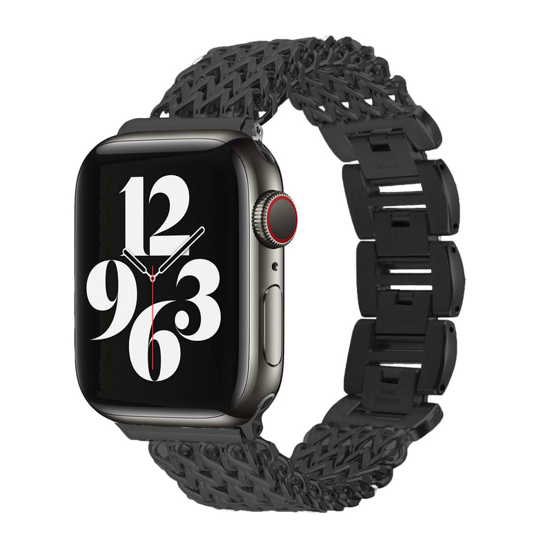 Apple Watch visgraat bandje - zwart